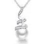 CDE Pearl Pendant Necklace for Women 925 Sterling Silver/White Gold/Rose Gold Plated Pearl Necklace Embellished with Crystals Christmas Jewelry Gift Birthday Gift for Mom Women Wife Girls Her CDE Pearl Pendant Necklace for Women 925 Sterling Silver/White Gold/Rose Gold Plated Pearl Necklace Embellished with Crystals Christmas Jewelry Gift Birthday Gift for Mom Women Wife Girls Her