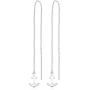 Contemporary Nautical Anchor .925 Sterling Silver Thread Slide Earrings