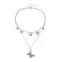 fxmimior Butterfly Collar Choker Boho Insect Necklace for Women Girls Ladies Dainty Fashion Jewelry (Silver)