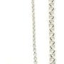 Mens Cross Necklace Silver 2 Sided 24 Inches Chain Made in Ireland