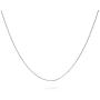 1MM Fine Thin Fine 925 Sterling Silver Box Chain Necklace For Women For Teen Nickle-Free Made In Italy 14 16 18 Inch