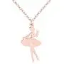 MANZHEN Rose Gold Ballerina Dancer Recital Gift Ballet Dance with Initial Alphabet Pendant Necklace Girls Jewelry (L) MANZHEN Rose Gold Ballerina Dancer Recital Gift Ballet Dance with Initial Alphabet Pendant Necklace Girls Jewelry (L)