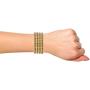 Efulgenz Indian Style Bollywood Traditional Gold Plated Muticolor Stone Wedding Bracelet Bangle Set Jewelry (4 pc)