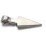 PAMTIER Mens American Indian Arrowhead Stainless Steel Pendant Necklace