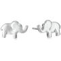 Sterling Silver Elephant Necklace and Earrings Jewelry Set