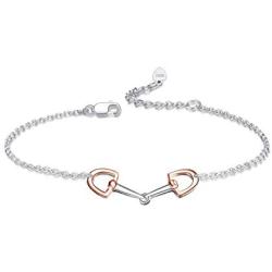 YFN Horse Jewelry Gift 925 Sterling Silver Girls Horse Adjustable Bracelet for Women Girls