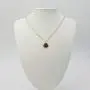 14K Gold Opal Necklace Double-Sided Natural Stone Teardrop Necklaces for Women Girls Jewelry Gifts