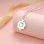 S925 Sterling Silver Flaming Sacred Heart Necklace Catholic Faith Charm Pendant Love of God Thorn Jewelry Easter Gifts