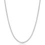 NYC Sterling Unisex Solid Italian 2mm Round Box Chain in Sterling Silver