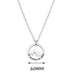 KUIYAI Mountain Necklace The Mountain are Calling Necklace Outdoor Lovers Gift Nature Hiking Jewelry