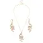 Snake Necklace Earrings Set Serpent Pendant Necklace Snake Wave Dangle Earrings Punk Gothic Necklace Charm Crystal Statement Drop Earrings Vintage Animal Jewelry for Women Girls Snake Necklace Earrings Set Serpent Pendant Necklace Snake Wave Dangle Earrings Punk Gothic Necklace Charm Crystal Statement Drop Earrings Vintage Animal Jewelry for Women Girls