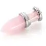 Jovivi Natural Amethyst Rose Quartz Crystal Necklace Bullet Shape Chakra Quartz Pendulum Healing Stone Pendant Necklace