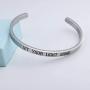 Inspirational Christian Cuff Bracelet Faith Hope Love Religious Jewelry For Women