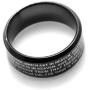 Xusamss Fashion Stainless Steel Lords Prayer Cross Band Ring