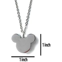 FIKA Mickey Mouse Cremation Ashes Remembrance Urn Pendant Necklace Jewelry Filling Kit Included