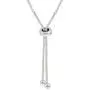 Sterling Silver 4mm Round-cut Bolo Adjustable Bracelet made with Swarovski Crystals