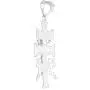 1 1/4 inch Sterling Silver Caravaca Cross Pendant for Men and Women High Polished 1 1/4 inch Sterling Silver Caravaca Cross Pendant for Men and Women High Polished