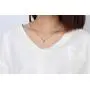 Ropman Cute Stainless Steel Poke Small Pikachus Tail Pendant Mon Toys Anime Necklaces for Girl Boy,Gold Plated,Free Chain 20''