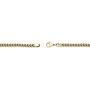 Mens Stainless Steel Gold Ion Plated Thin Foxtail Gift Set Necklace - 4 MM, 22 Inches with Lobster Closure