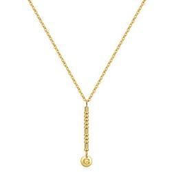 Ldurian Morse Code Initial Necklace for Women,Tiny Gold Choker Necklace for Girl, 14k Gold Plated Dainty Personalized bar Letter Pendant Necklace Jewelry Valentines Gifts for her(BFF & Love U)