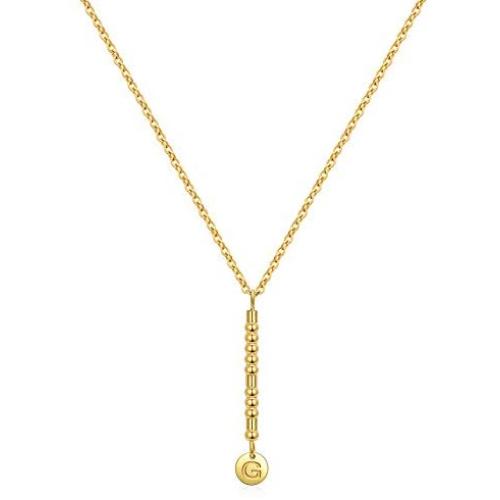 Ldurian Morse Code Initial Necklace for Women,Tiny Gold Choker Necklace for Girl, 14k Gold Plated Dainty Personalized bar Letter Pendant Necklace Jewelry Valentines Gifts for her(BFF & Love U)