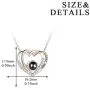 YFN Sterling Silver I Love You Necklace 100 Languages Heart Necklaces Jewelry Birthday Gift for Girlfriends Wife Mom