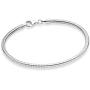 Miabella Solid 925 Sterling Silver Italian 3mm Snake Chain Bracelet for Women Men Teen Girls, Charm Bracelet 6.5, 7, 7.5, 8, 8.5, 9 Inch Made in Italy