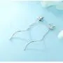 SLUYNZ 925 Sterling Silver Blue Crystal Star Moon Dangle Earrings for Women Teen Girls Star Moon Tassel Earrings Chain SLUYNZ 925 Sterling Silver Blue Crystal Star Moon Dangle Earrings for Women Teen Girls Star Moon Tassel Earrings Chain