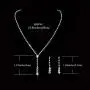 Yean Bride Silver Bridal Necklace Earrings Set Crystal Wedding Jewelry Set Rhinestone Choker Necklaces for Women and Girls Yean Bride Silver Bridal Necklace Earrings Set Crystal Wedding Jewelry Set Rhinestone Choker Necklaces for Women and Girls
