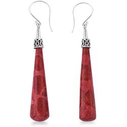 Shop LC Fashion Dangle Drop Earrings 925 Sterling Silver Coral Prom Jewelry for Women Mothers Day Gifts