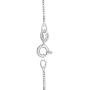 Brights Collection 0.85MM 925 Sterling Silver 18'' Italian Box Chain Crafted With 14K White Gold Plated Prime Jewelry For Womens