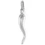 26mm Sterling Silver Italian Horn Necklace for Men 1 inch with 16-30 inch Cable_Chain 26mm Sterling Silver Italian Horn Necklace for Men 1 inch with 16-30 inch Cable_Chain