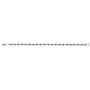 Gem Stone King Stunning Round White Cubic Zirconia and Simulated Blue Sapphire Tennis Bracelet