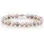 THE PEARL SOURCE Sterling Silver 7-8mm AAA Quality Round Multicolor Freshwater Cultured Pearl Bracelet for Women THE PEARL SOURCE Sterling Silver 7-8mm AAA Quality Round Multicolor Freshwater Cultured Pearl Bracelet for Women