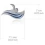 Dayna Designs Swimming Pendant Necklace - Enamel - Sterling Silver Jewelry Small for Women/Girls