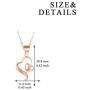 14k 18K Gold Heart Pendant Necklace for Women, Real Gold Love Jewelry for Her, 18 Inch