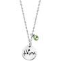 FUSTMW Vegan Heartbeat Symbol Necklace Vegetarian Gift Green Rhinestone Vegan Jewelry Animal Rights Gifts for Animal Lover