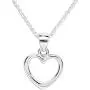 Girls Luxury Pink Music Jewelry Box with Ballerina and Little Girls Sterling Silver Heart Necklace