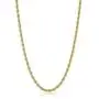 The Bling Factory 4.9mm 24k Yellow Gold Plated Stainless Steel Twisted Rope Chain Necklace + Gift Box The Bling Factory 4.9mm 24k Yellow Gold Plated Stainless Steel Twisted Rope Chain Necklace + Gift Box