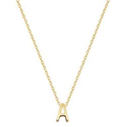 Small Initial Necklace 18K Gold Plated Stainless Steel Tiny Letter Necklace Personalized Monogram Name Necklace for Women Girls