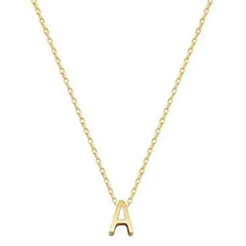 Small Initial Necklace 18K Gold Plated Stainless Steel Tiny Letter Necklace Personalized Monogram Name Necklace for Women Girls Small Initial Necklace 18K Gold Plated Stainless Steel Tiny Letter Necklace Personalized Monogram Name Necklace for Women Girls