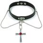 Necklace PU Leather Metal Chain Anime Character Cosplay for Adults