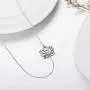 SOULMEET Sterling Silver Yoga Lotus Flower Necklace for Women Girls with Inspirational Quote on Gift Card, Happy Birthday Gifts for Mom Daughter SOULMEET Sterling Silver Yoga Lotus Flower Necklace for Women Girls with Inspirational Quote on Gift Card, Happy Birthday Gifts for Mom Daughter
