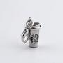 Gzrlyf Coffee Cup Charms Clip on Charms DIY Charms for Jewelry Making Gifts for Coffee Lovers