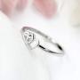 LGSY 925 Sterling Silver Double Heart Rings for Women Infinity Love Promise Thin Rings for Jewelry Gift