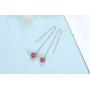 Sterling Silver Jewelry Sets Asymmetric Earrings with Black Onyx