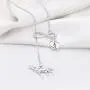 KEYCHIN Charm Little Wolf Necklace Mama Wolf Jewellery Animal Wolf Necklace Gifts for Women Girls Mothers Day Gift for Her