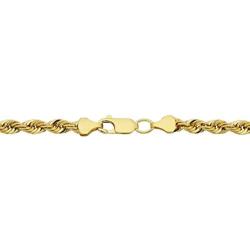 14K Yellow Gold Filled Solid Rope Chain Necklace, 4.5mm Wide