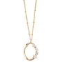 ORDOR /14K Yellow-Gold-Plated/Womens Necklace 19.7'' Length/Pendant 0.60''x0.79''/Nickel Free/Brass, Cubic Zirconia(White Color)