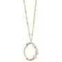 ORDOR /14K Yellow-Gold-Plated/Womens Necklace 19.7'' Length/Pendant 0.60''x0.79''/Nickel Free/Brass, Cubic Zirconia(White Color)